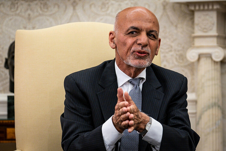 Former Afghan President Ashraf Ghani in Washington DC