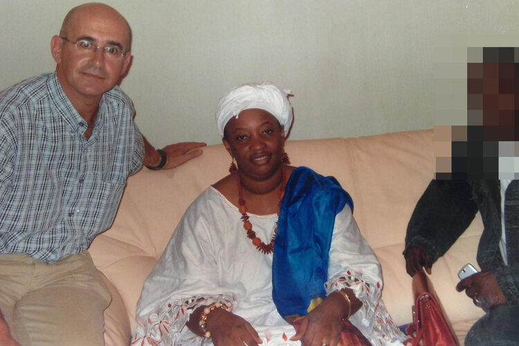 Mamadie Touré with former BSGR president, Asher Avidan