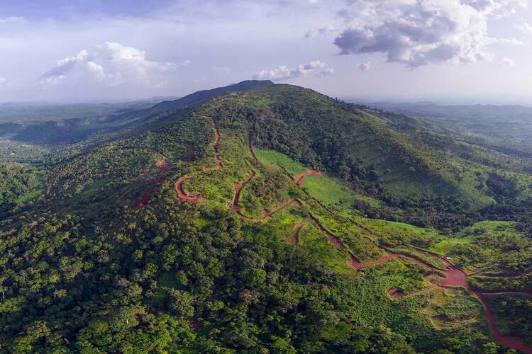 Simandou mountain in Guinea