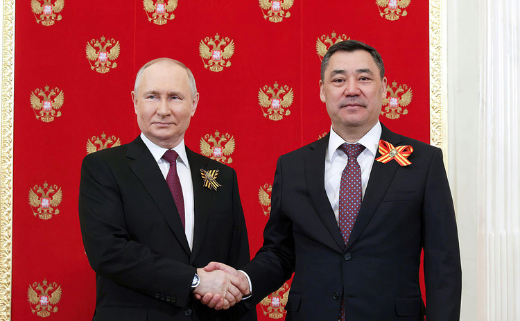 Kyrgyzstan's President Sadyr Japarov meets with Russian President Vladimir Putin