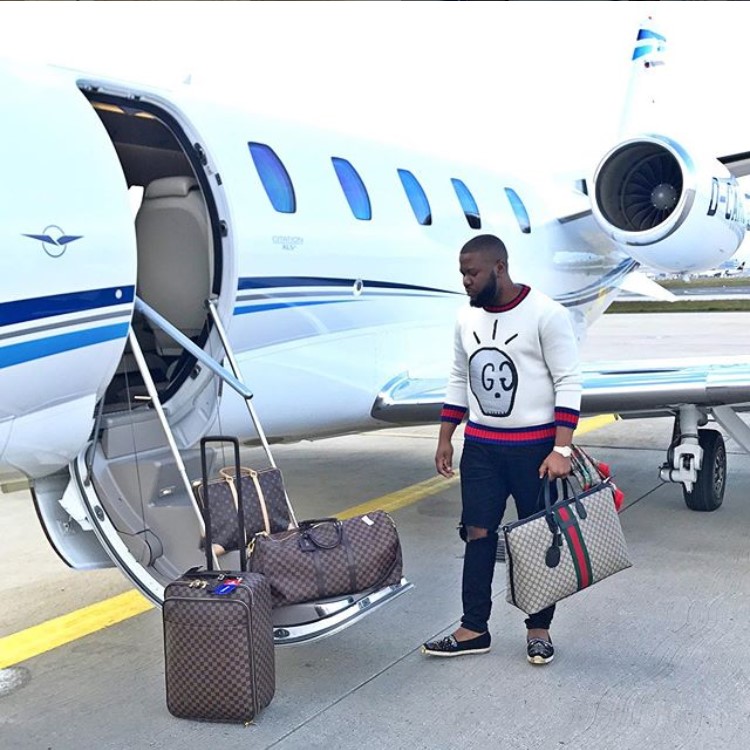 Ramon ‘Hushpuppi’ Abbas maintained a luxurious jet-setter’s lifestyle prior to his arrest in Dubai last month (Photo: Hushpuppi)
