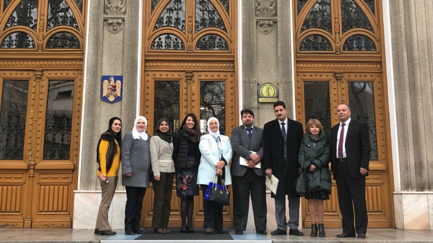 Officials of the Jordanian Integrity and Anti-corruption Commission on a study visit to Bucharest, Romania in March 2019. Credit: Council of Europe