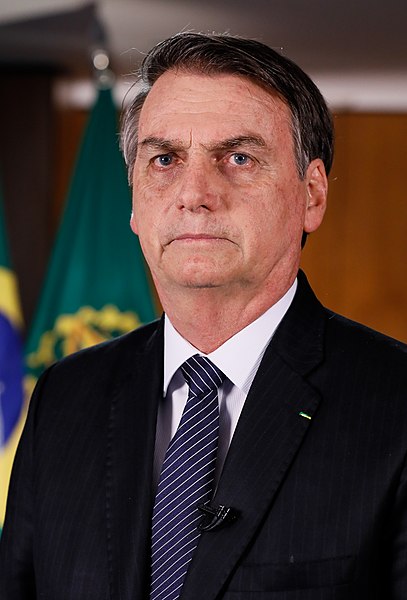 Brazilian President Jair Bolsonaro, 2019 photo. (Source: Isac Nóbrega/PR [CC BY 2.0])