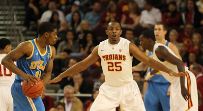 Image: USC basketball playing against UCLA (another southern California school. USC is a major American university.)