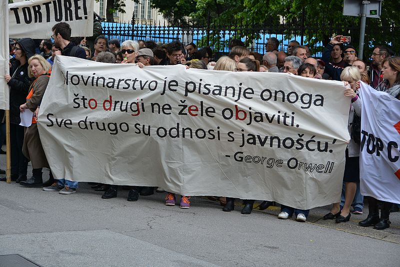 Zagreb freedom of the press protest 20160503 DSC 4387