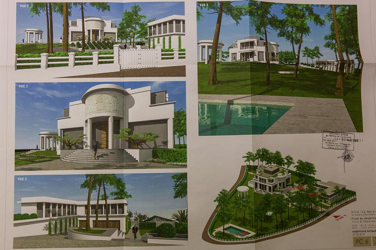   Plans for the reconstruction of Ocheretny's villa. (Olga Kravetz for Meduza)